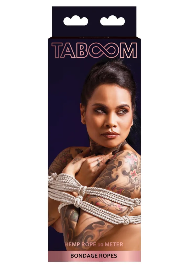 Taboom Bondage Rope — мотузка для шибарі, 10 м, бежевий — фото 8