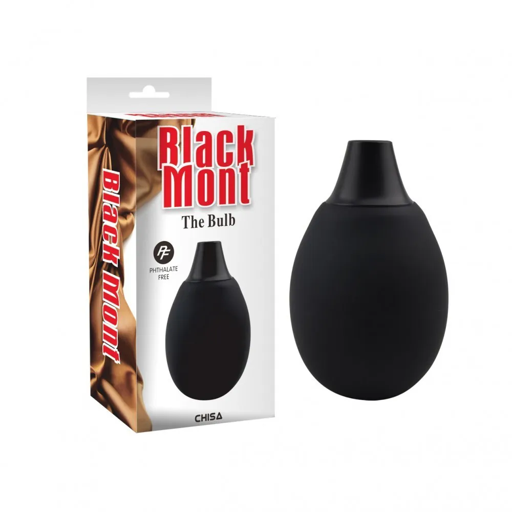 Чорна змінна груша Chisa Black Mont для інтимного душу
