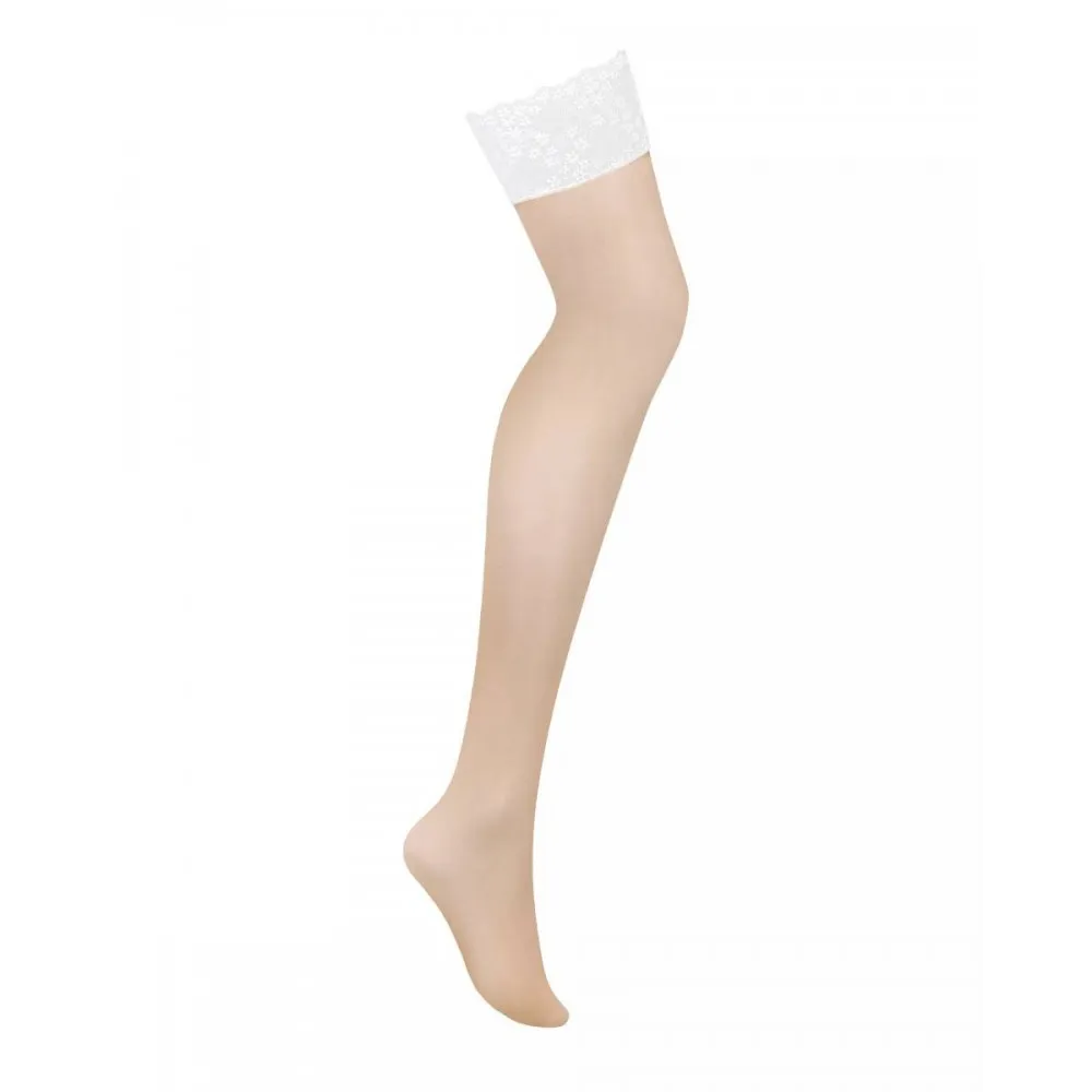 Obsessive Heavenlly stockings, бежевий — фото 3