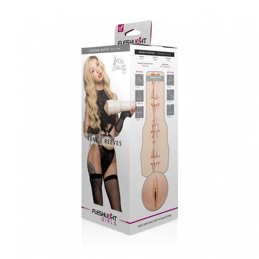 Fleshlight Girls Kenzie Reeves Cream Puff, тілесний — фото 8