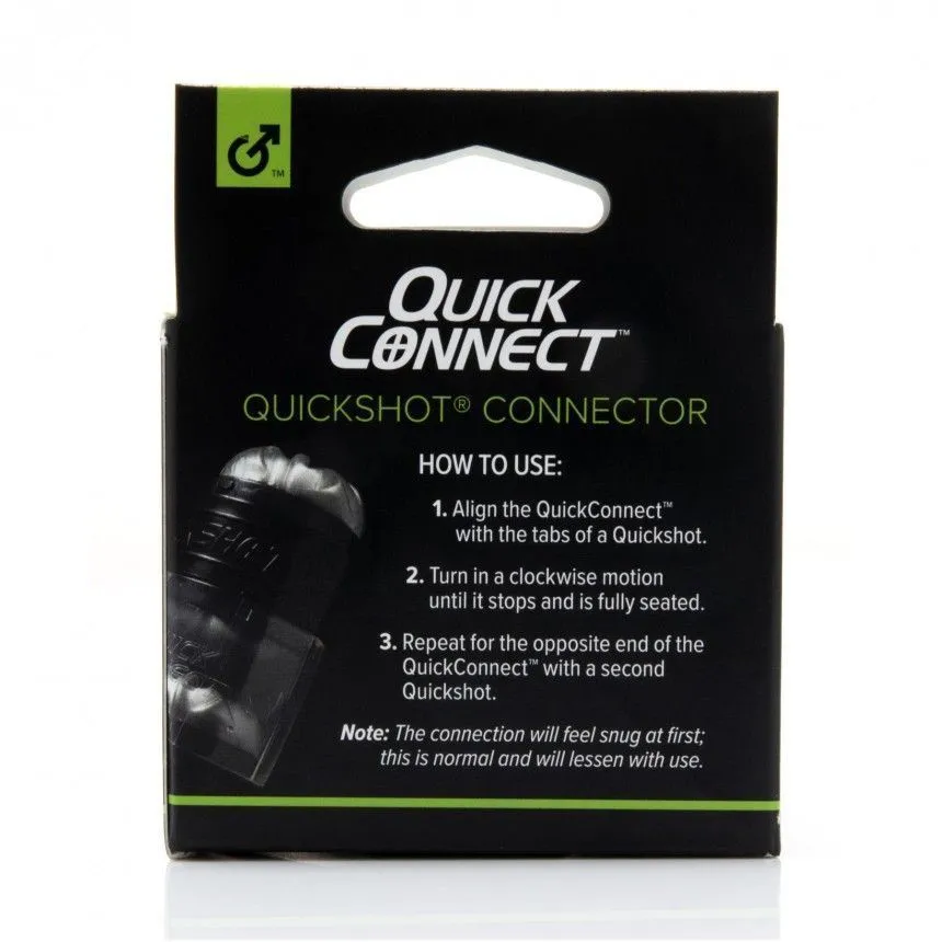 Fleshlight Quickshot Quick Connect, прозорий — фото 3