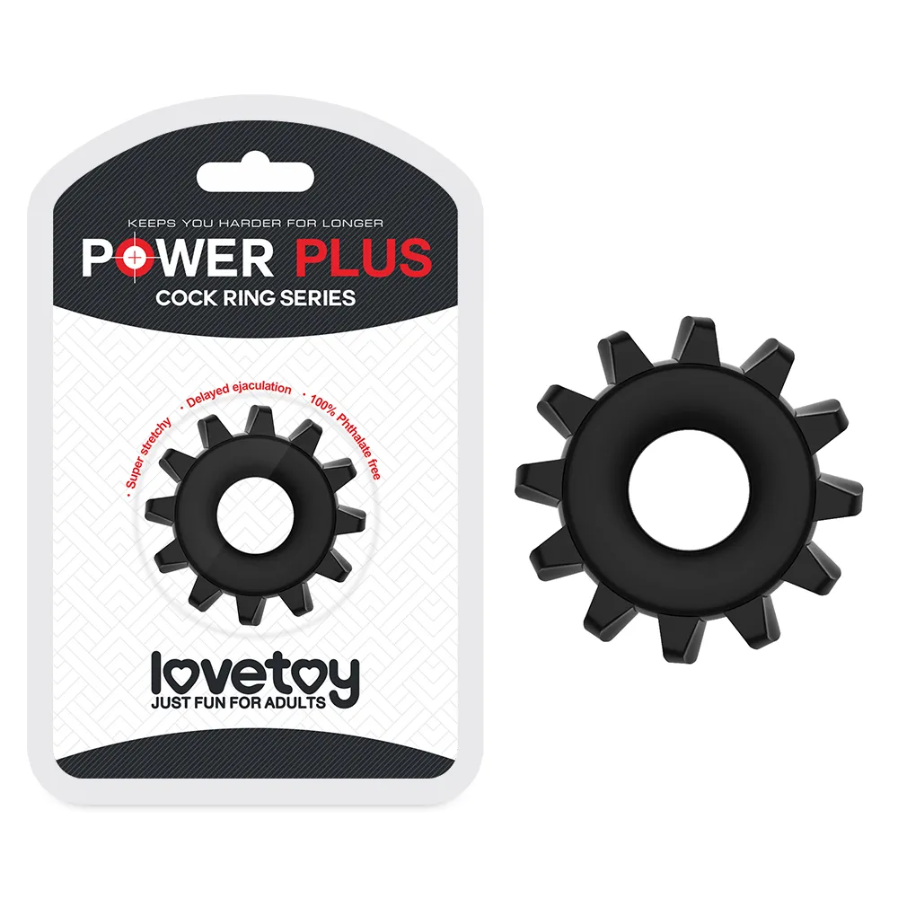 Рельєфне ерекційне кільце LoveToy Power Plus Cockring 3