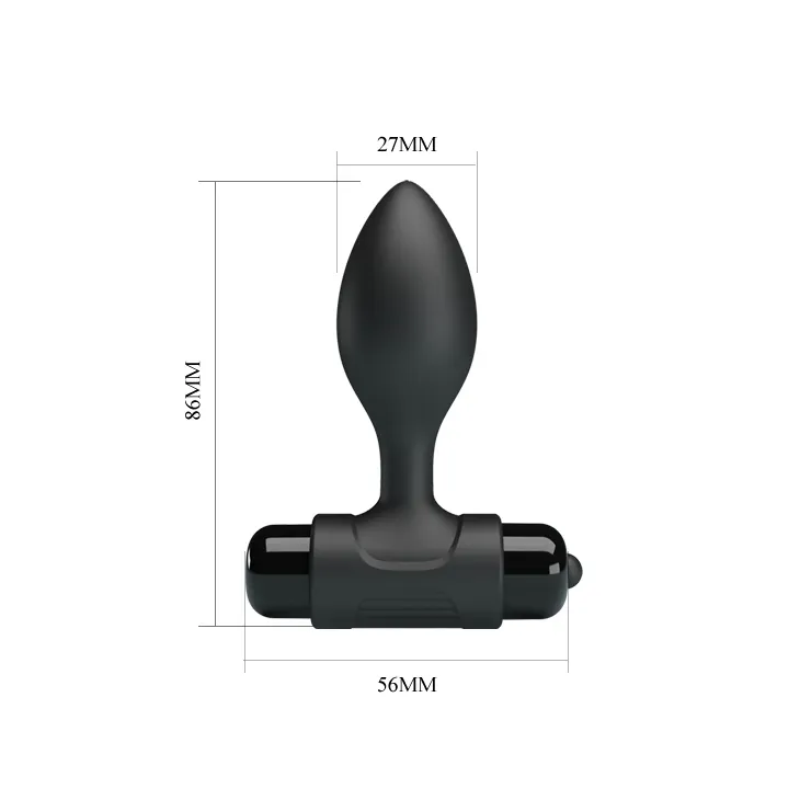 Pretty Love Vibro Butt Plug, чорний — фото 2