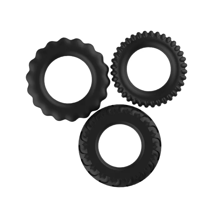 Baile Titan Cock Ring Set, чорний — фото 8