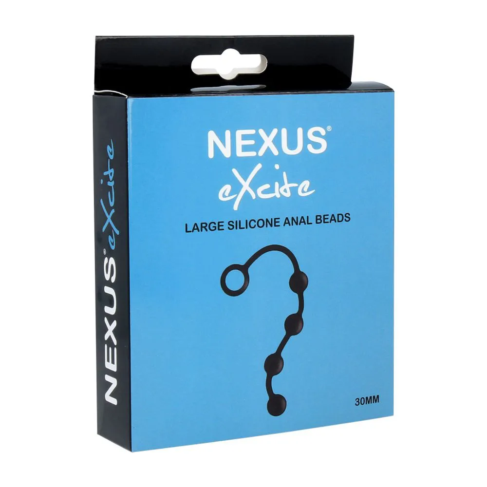 Nexus Excite Large Anal Beads, чорний — фото 5