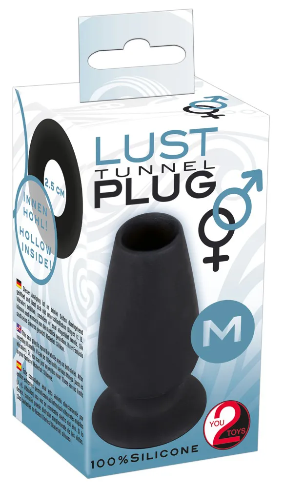 Orion Lust Tunnel Plug M, чорний — фото 8