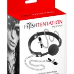 Fetish Tentation Gag Ball with Nipple Clamps — фото 2