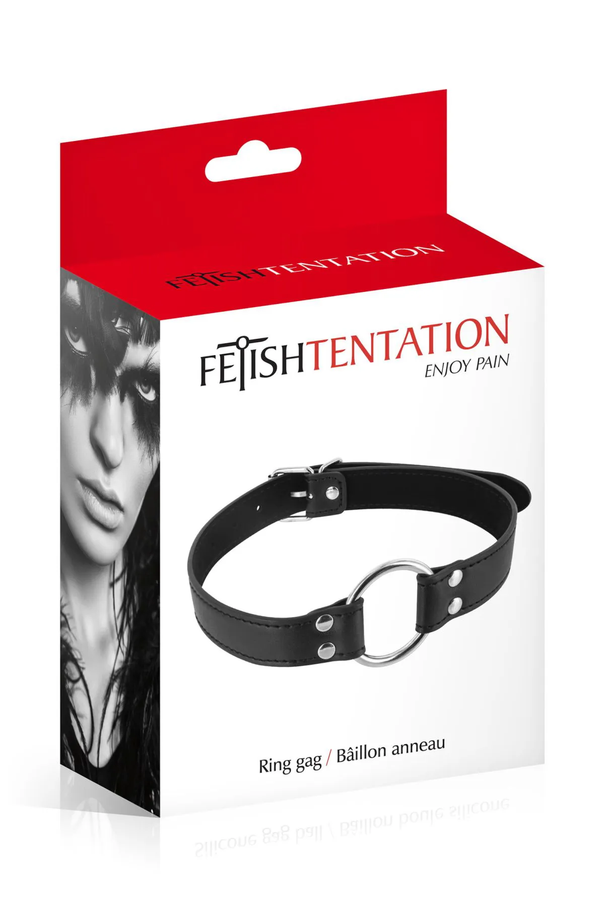 Fetish Tentation Ring Gag, чорний — фото 4