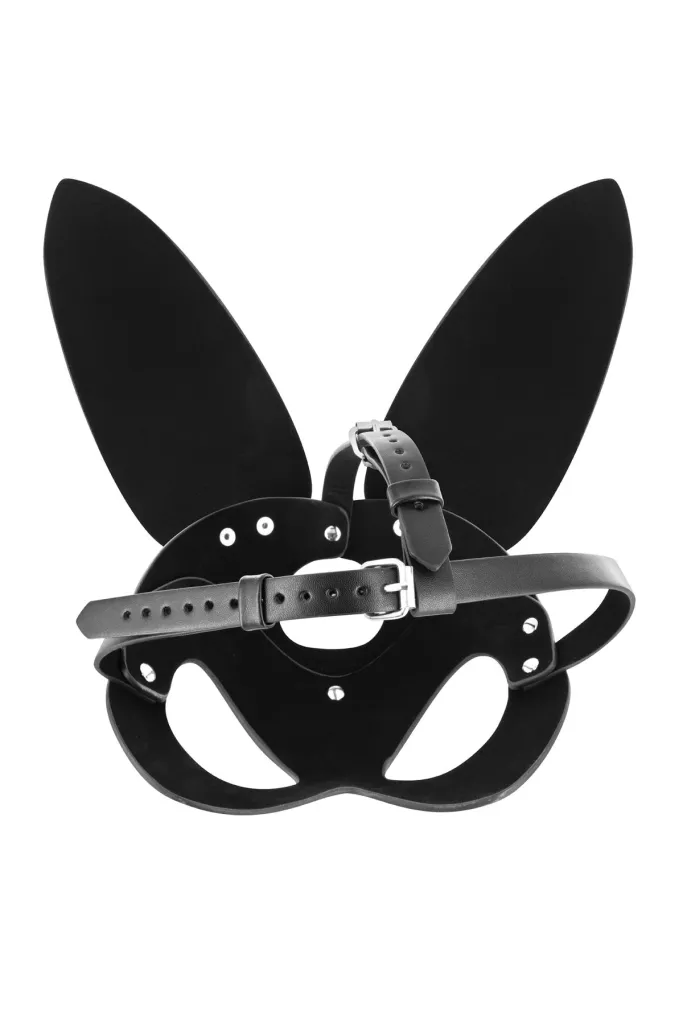 Fetish Tentation Adjustable Bunny Mask, чорний — фото 3