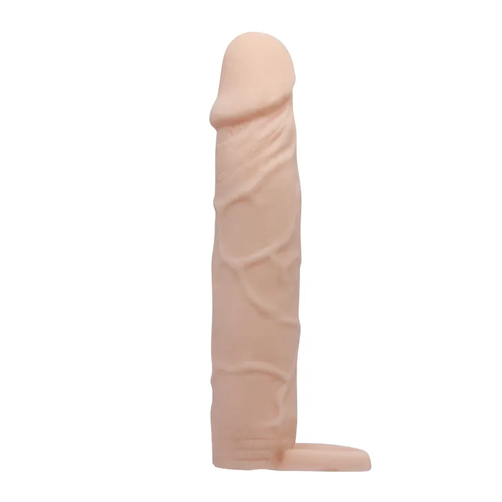 Pretty Love Penis Sleeve Flesh 7″, тілесний — фото 8