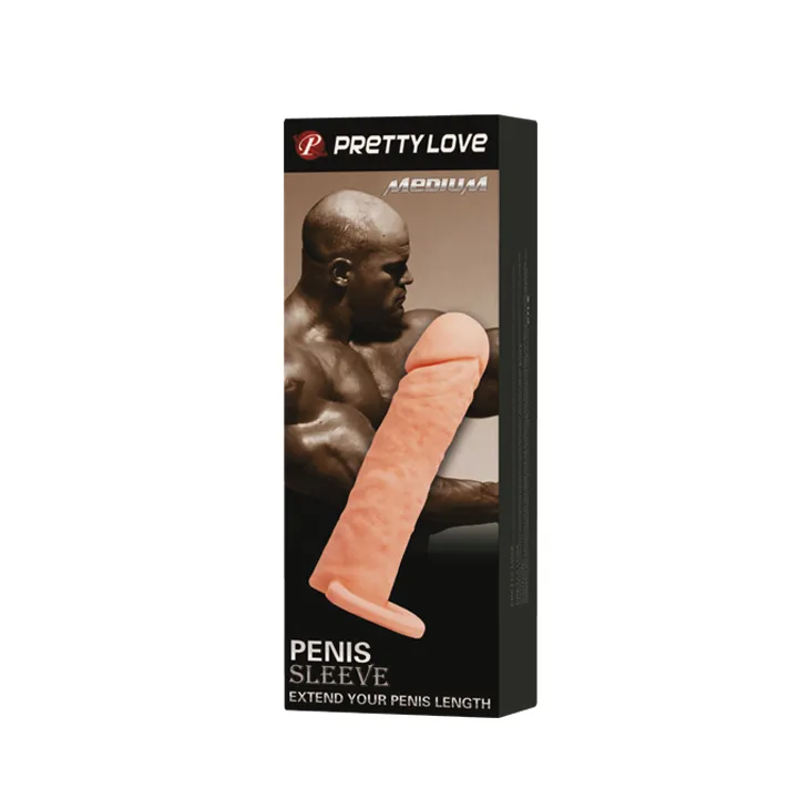 Pretty Love Penis Sleeve Medium, тілесний — фото 10
