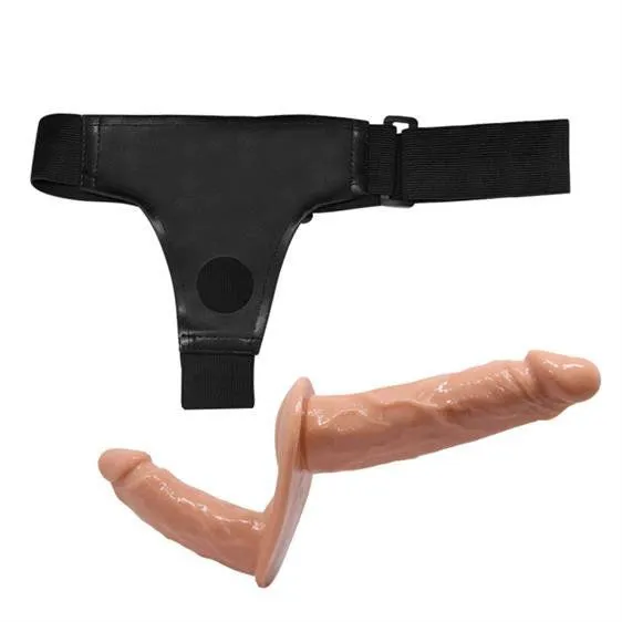 Baile Ultra Double Dildos Strap On, тілесний — фото 5