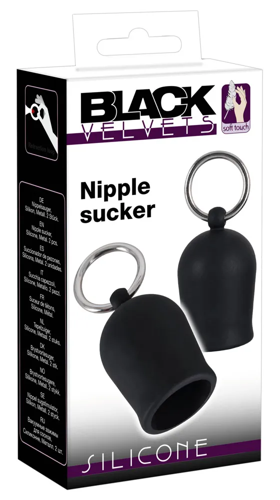 Orion Black Velvets Nipple Suckers, чорний — фото 5