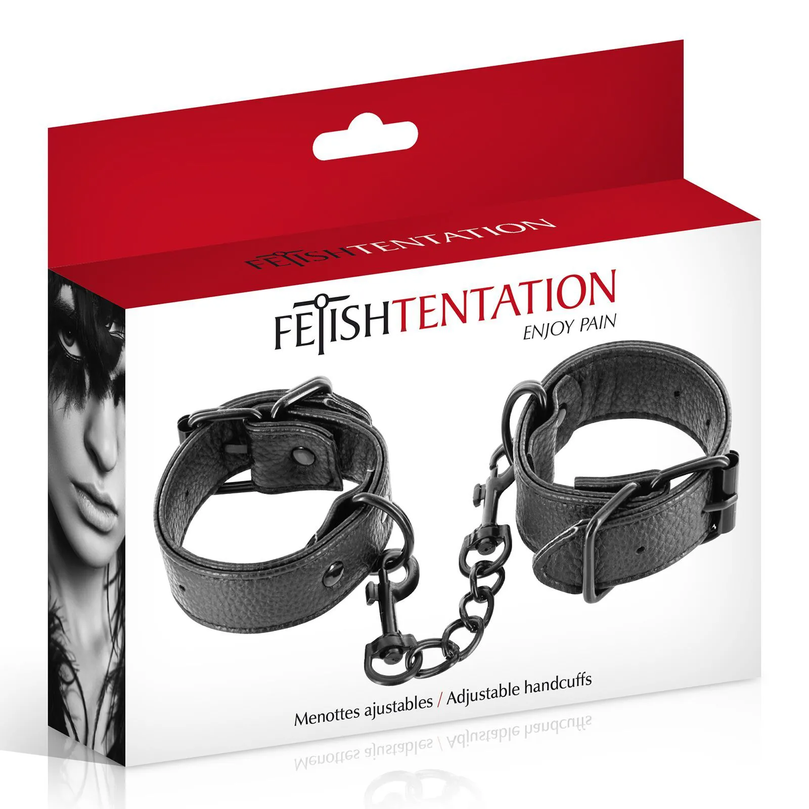 Fetish Tentation Adjustable Handcuffs, чорний — фото 4