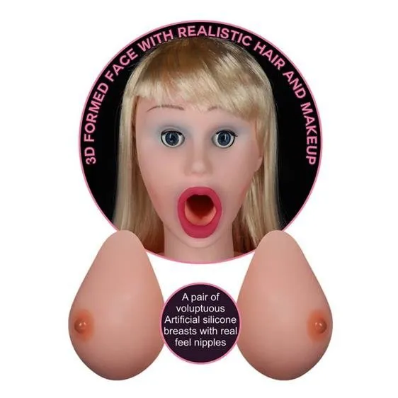 LoveToy Silicone Boobie Super Love Doll, тілесний — фото 5