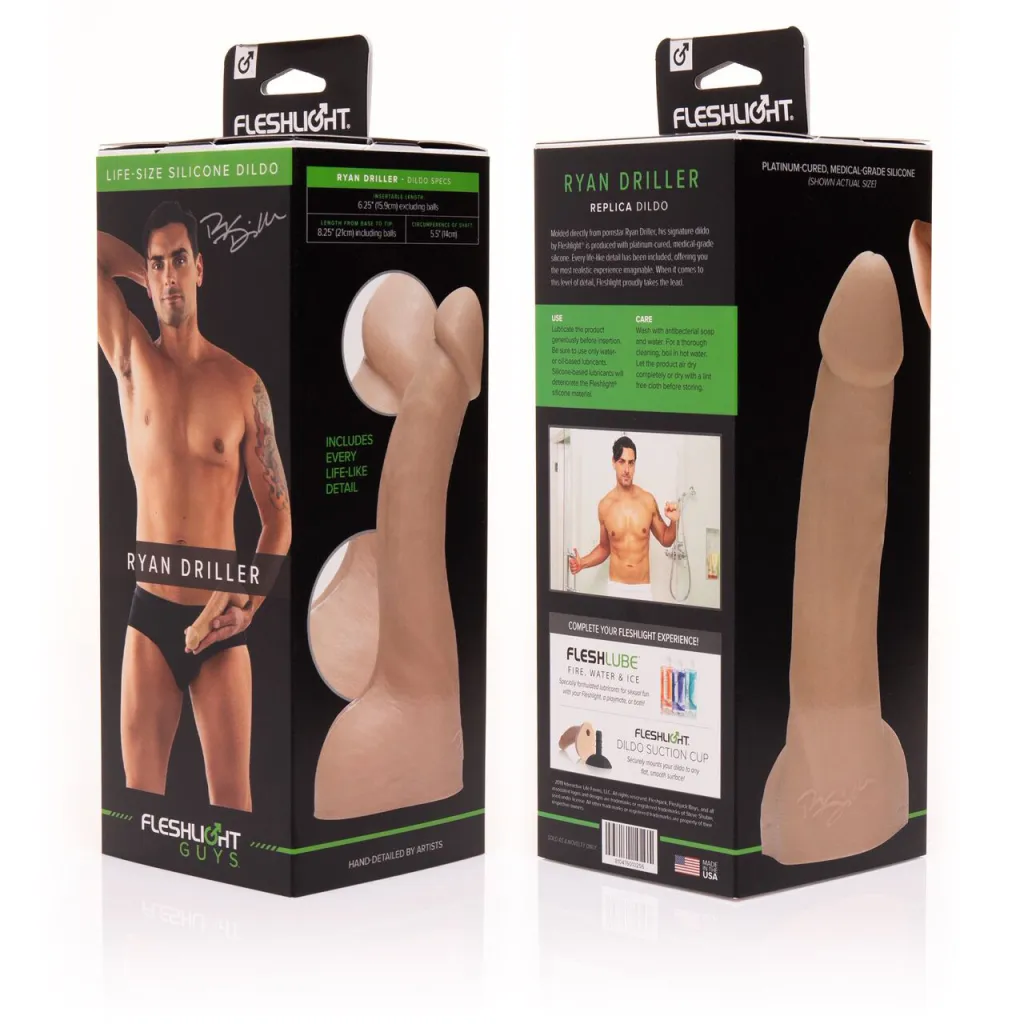 Fleshjack Boys Ryan Driller Dildo, тілесний — фото 3