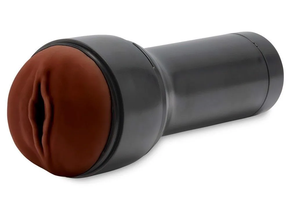 Мастурбатор-вагіна Kiiroo Feel Stroker Dark Brown у пластиковому корпусі з кришкою