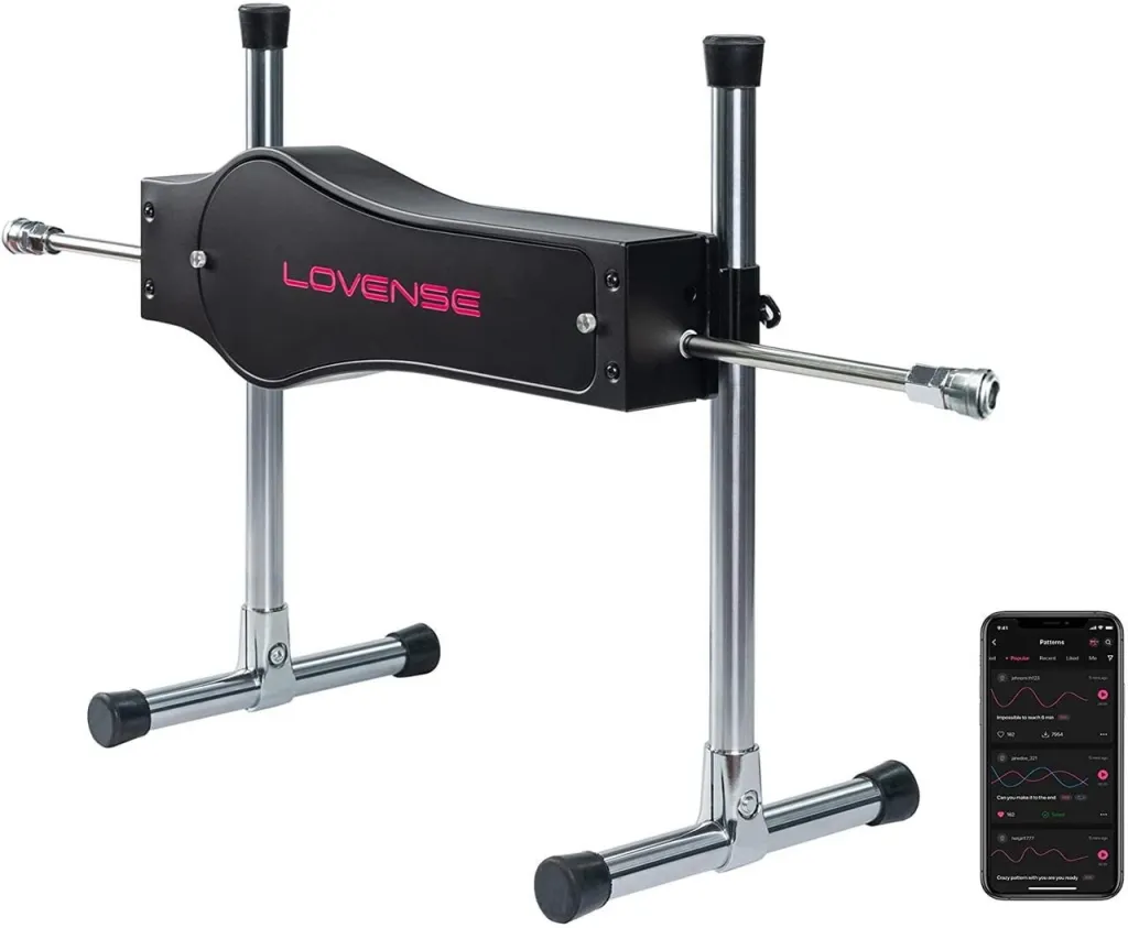 Lovense Sex Machine — секс-машина з двома насадками-фалоімітаторами
