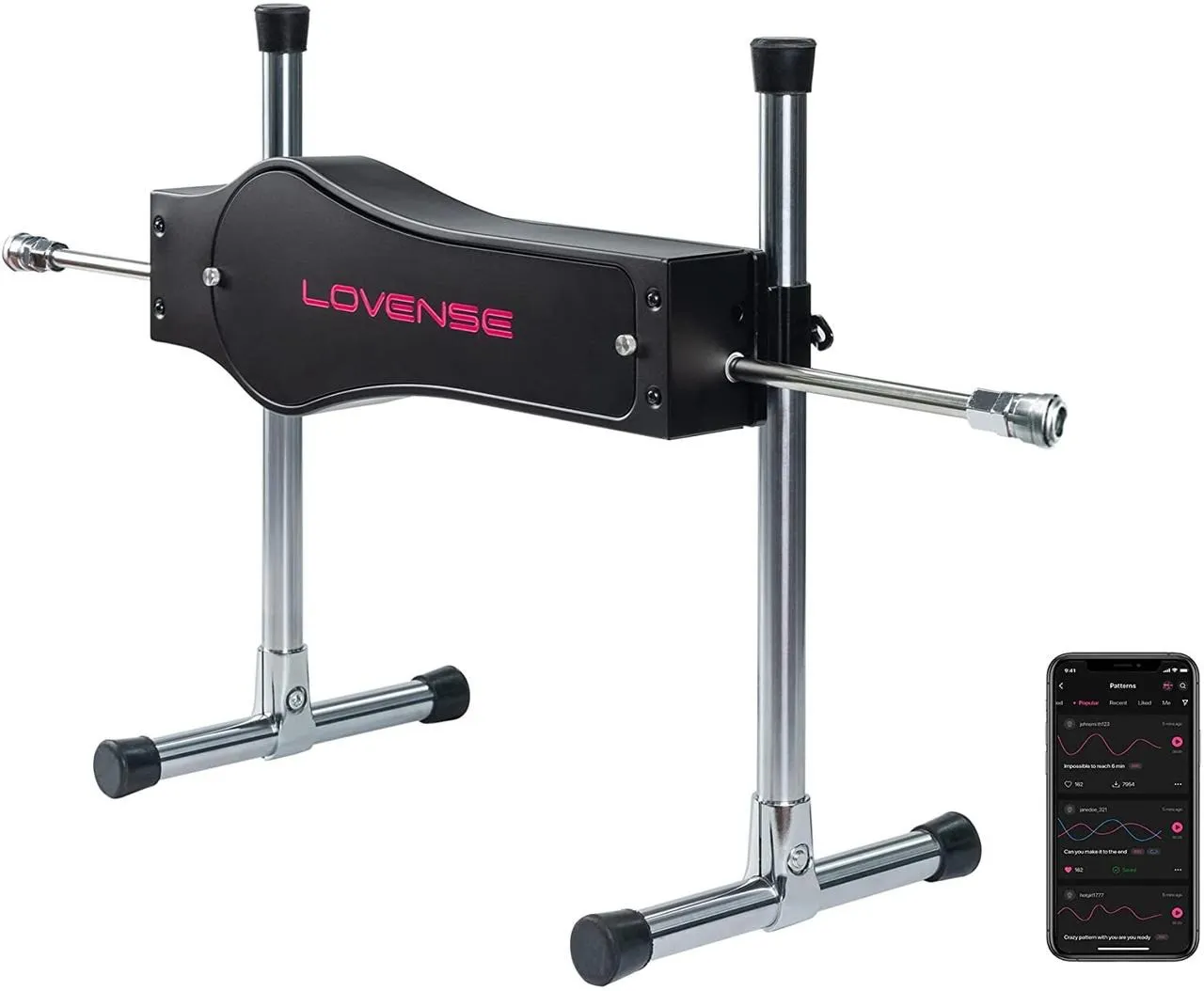 Lovense Sex Machine — секс-машина з двома насадками-фалоімітаторами
