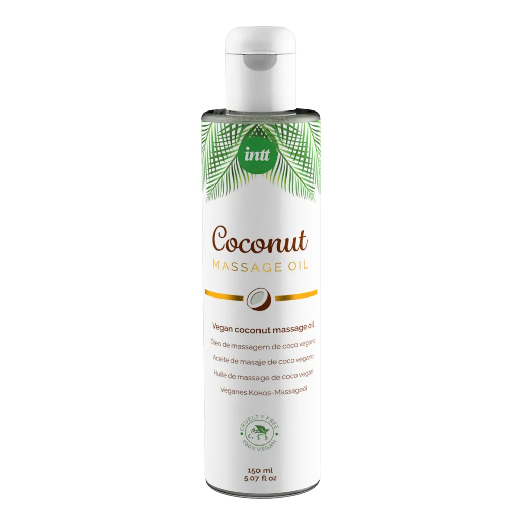 Флакон масажної олії Intt Coconut Vegan