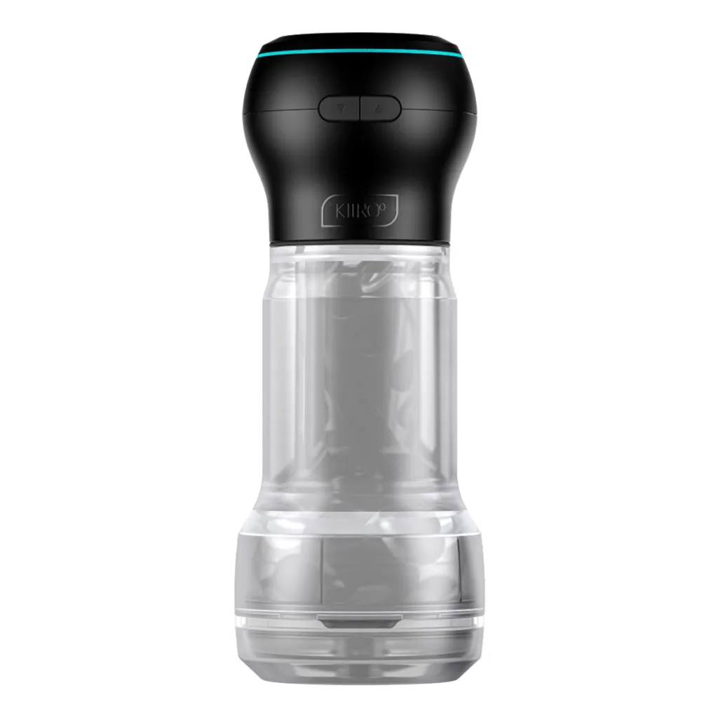 Набір Kiiroo: прозорий мастурбатор Feel Pocket Crystal і вакуумна насадка PowerBlow