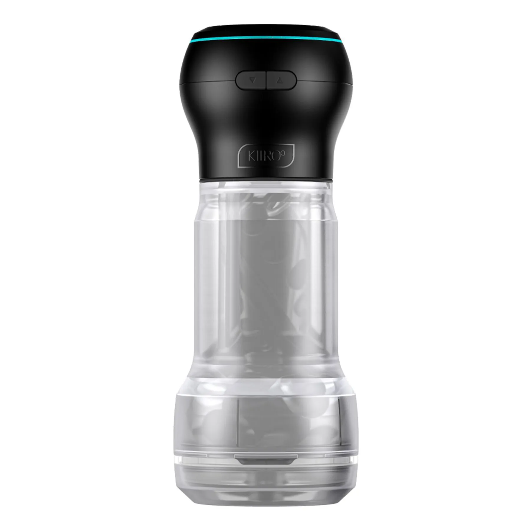 Набір Kiiroo: прозорий мастурбатор Feel Pocket Crystal і вакуумна насадка PowerBlow