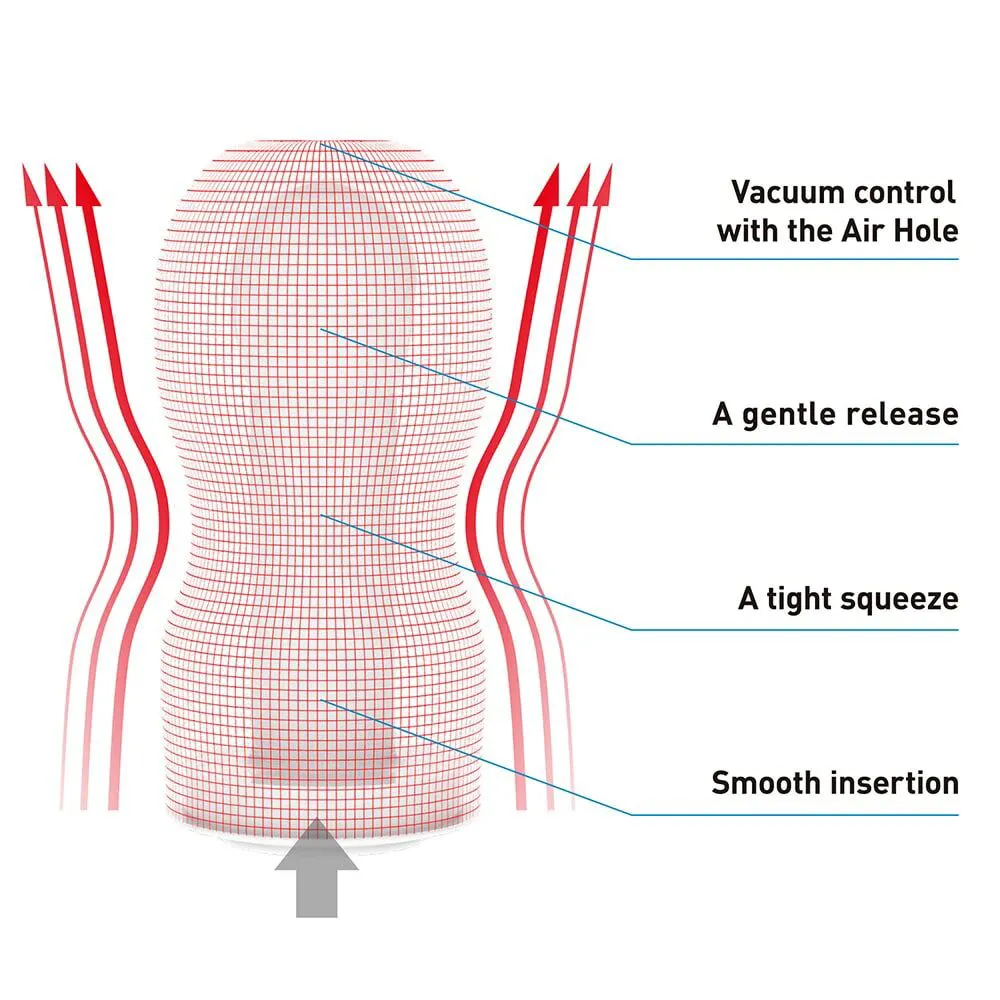 Tenga Deep Throat Original Vacuum, білий — фото 3