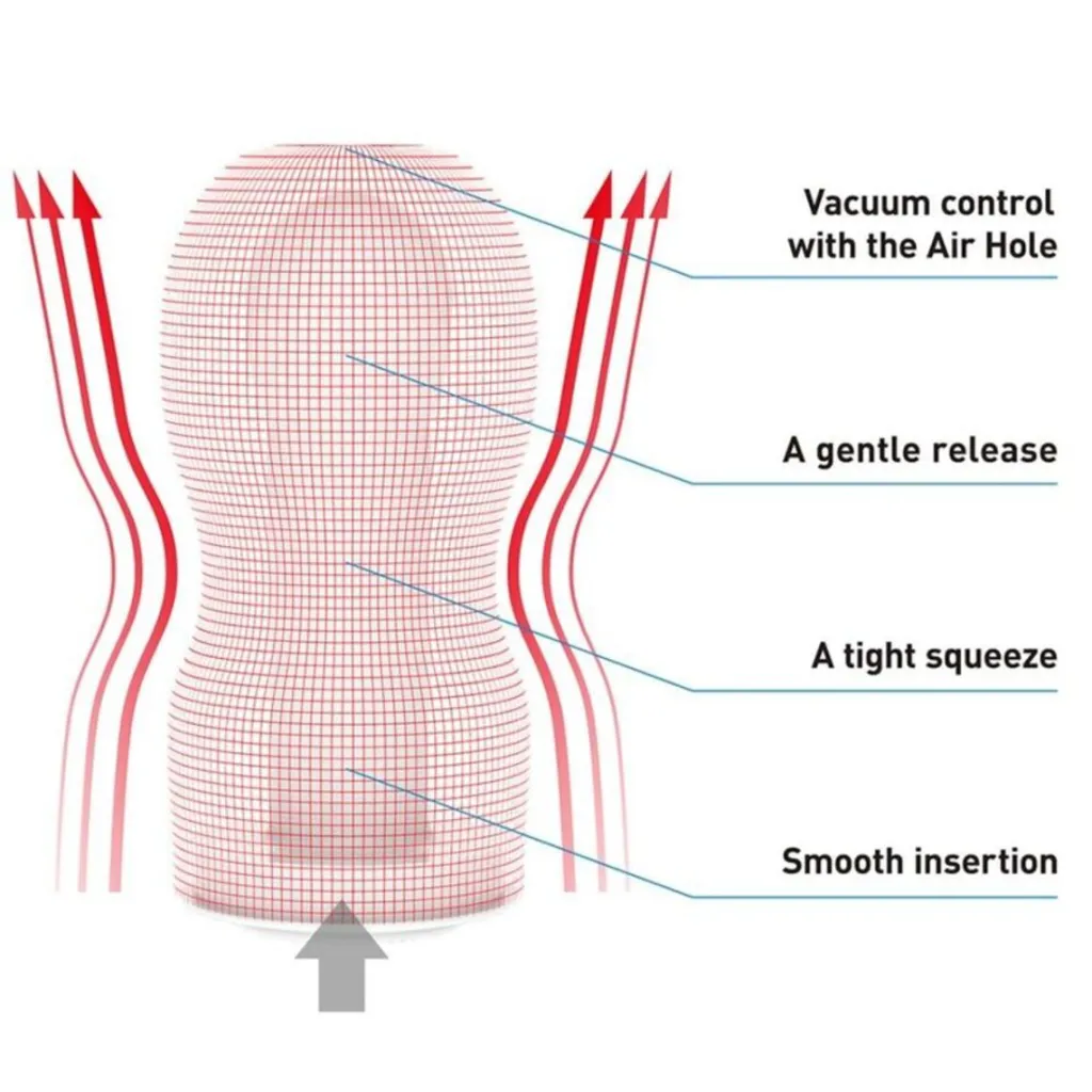 Tenga Deep Throat Original Vacuum Cup Strong, белый — фото 4