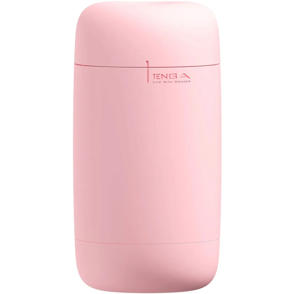 Рожевий мастурбатор Tenga Puffy Strawberry Pink з м'яким корпусом