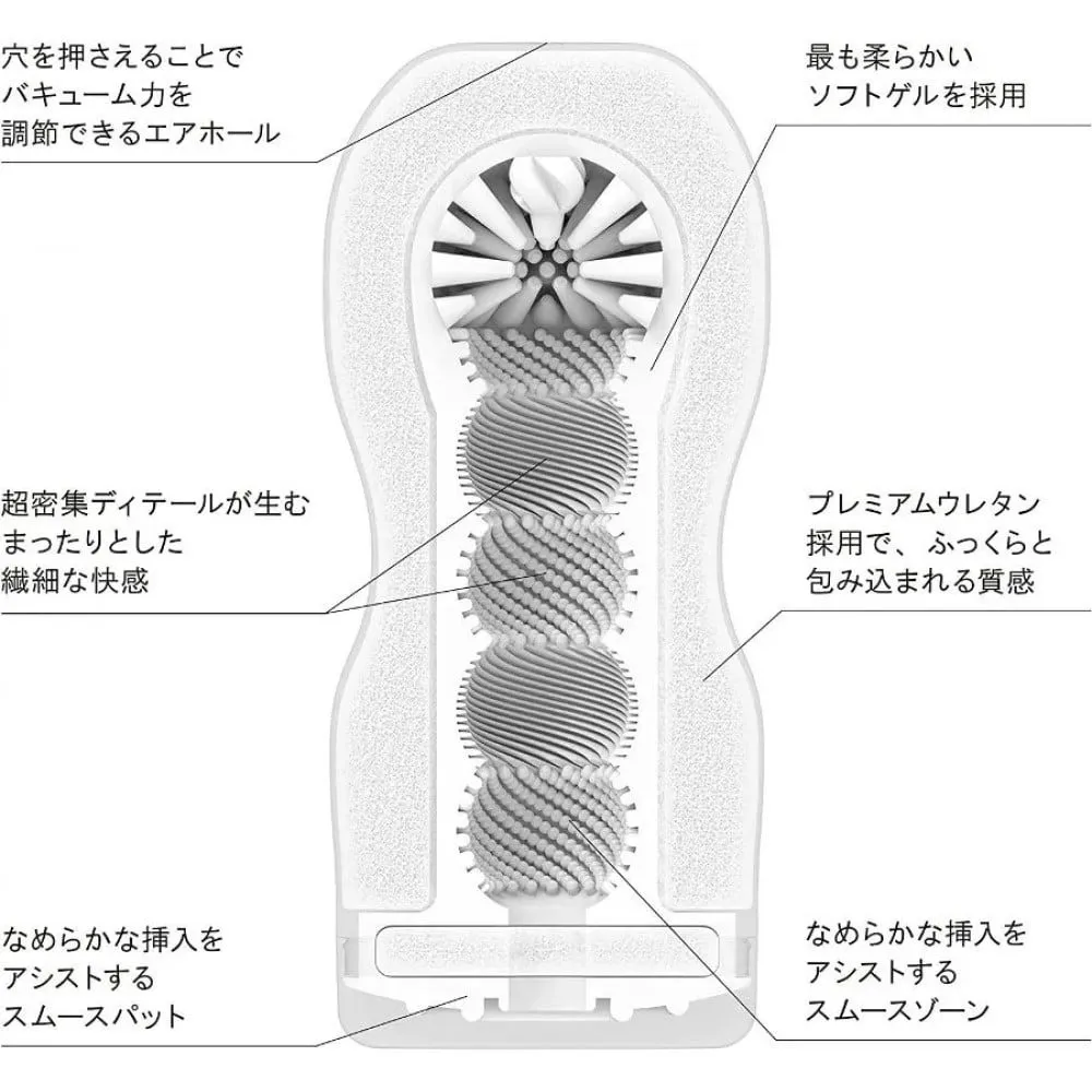 Tenga Deep Throat Cup Extra Gentle, білий — фото 2