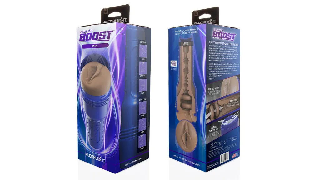 Fleshlight Boost Bang Light Medium Dark, коричневий — фото 7