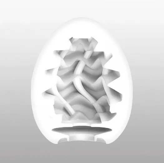 Tenga Standard Egg Wavy II, блакитний — фото 2