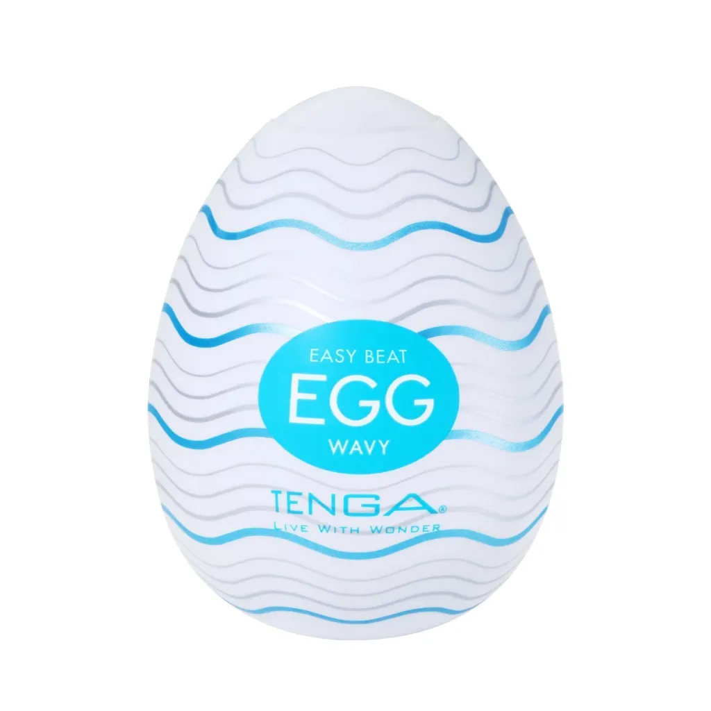 Мастурбатор-яйце Tenga Egg Wavy у шкаралупі
