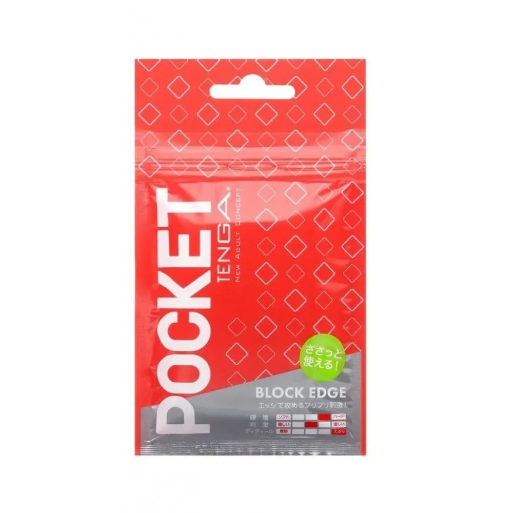 Tenga Pocket Block Edge, червоний — фото 5
