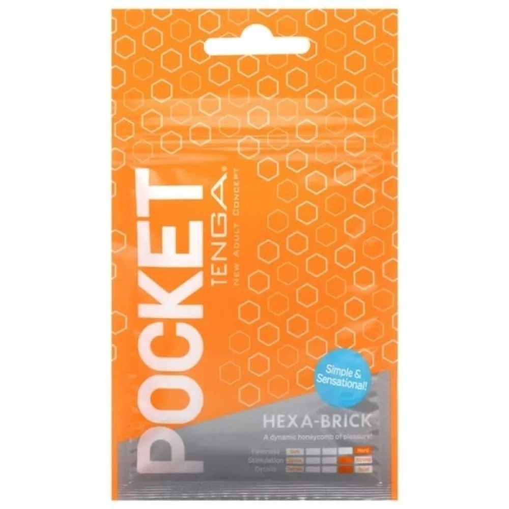 Tenga Pocket Hexa-Brick, помаранчевий — фото 6