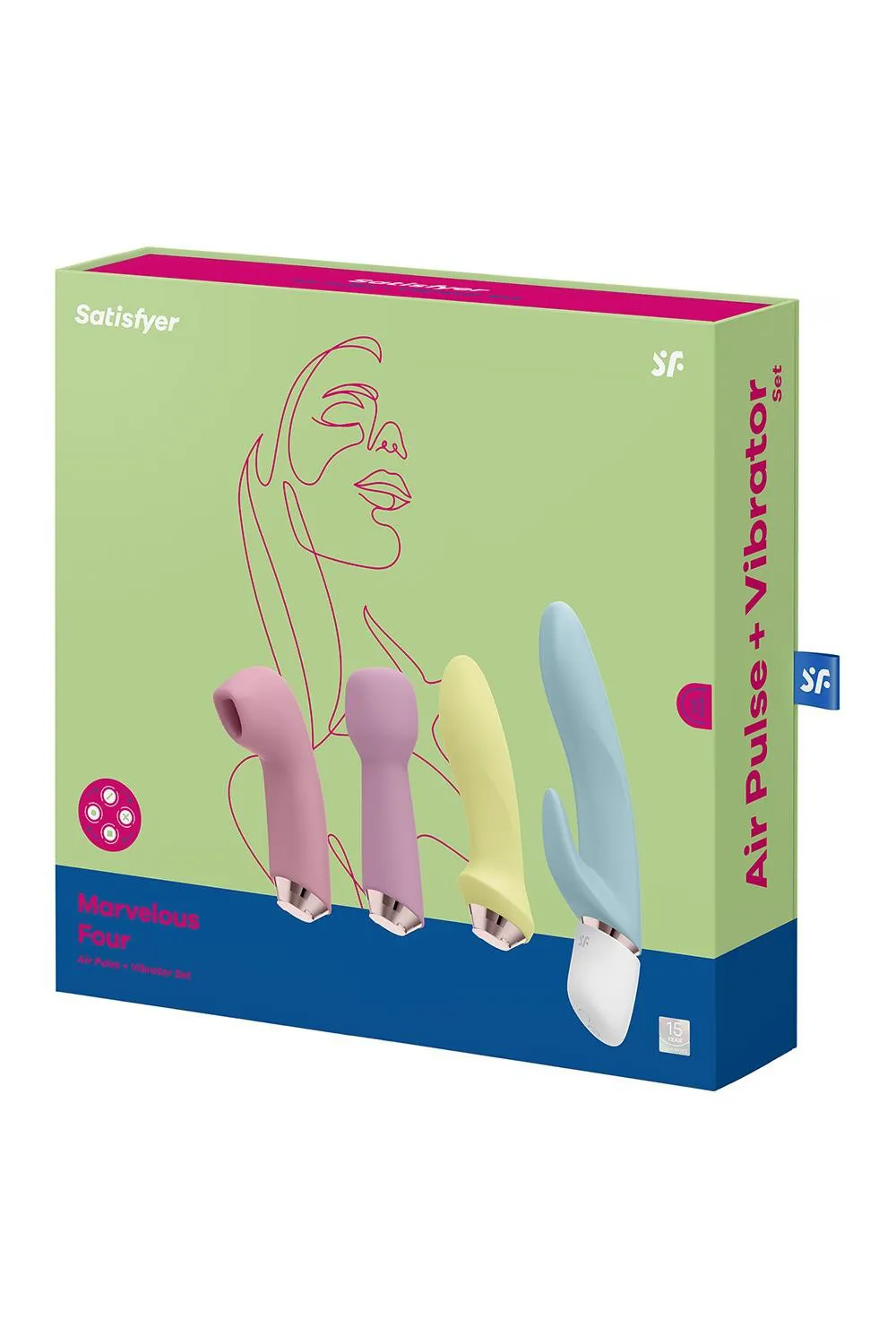 Satisfyer Marvelous Four, різнокольоровий — фото 7