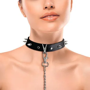 Art of Sex Collar Spikes and Leash