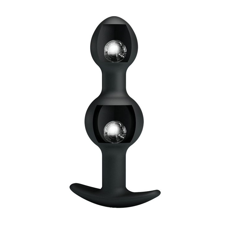 Pretty Love Silicone Anal Balls, чорний — фото 2