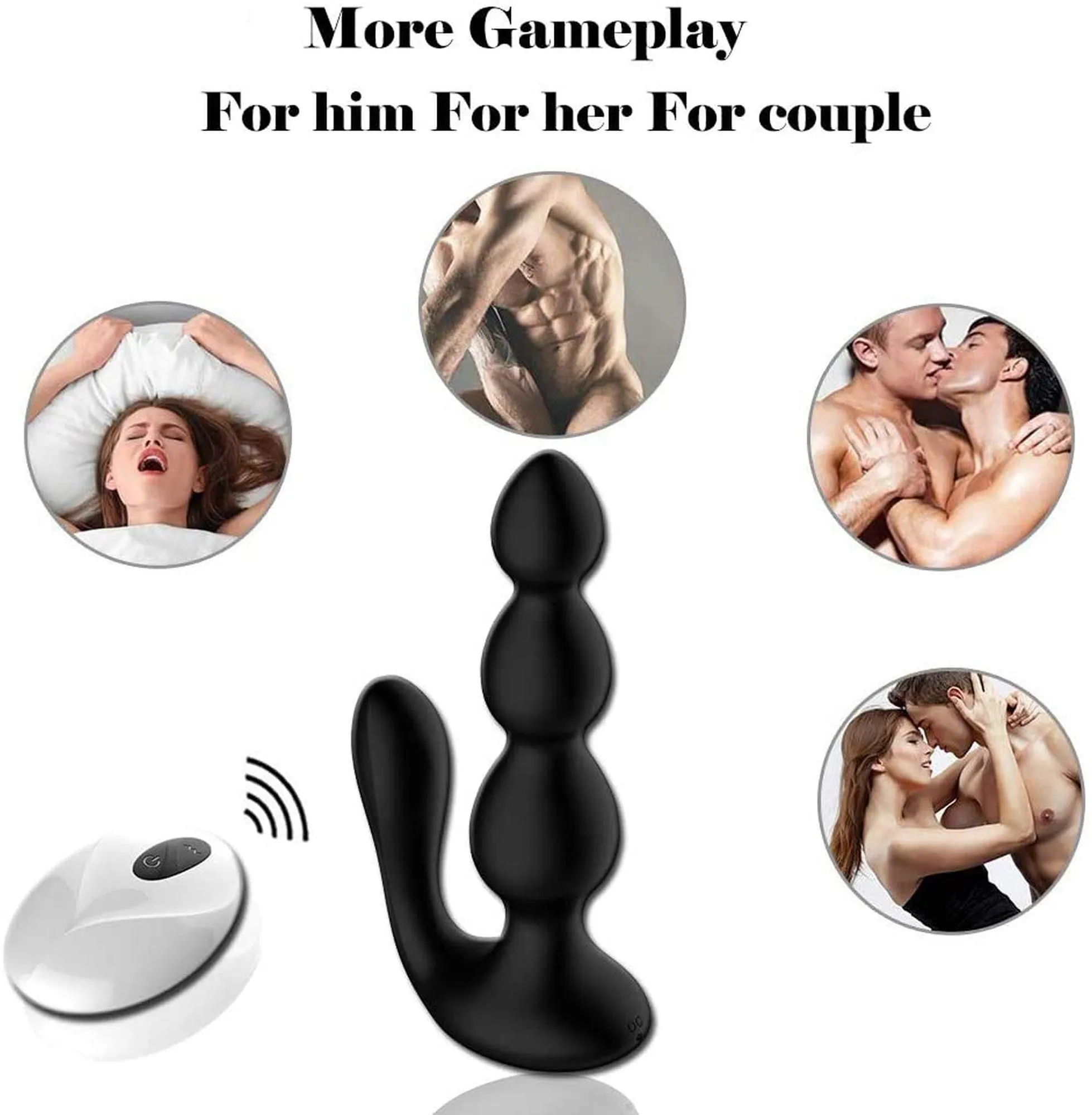 BOYS of TOYS B-Series Cute Anal Beads, чорний — фото 5