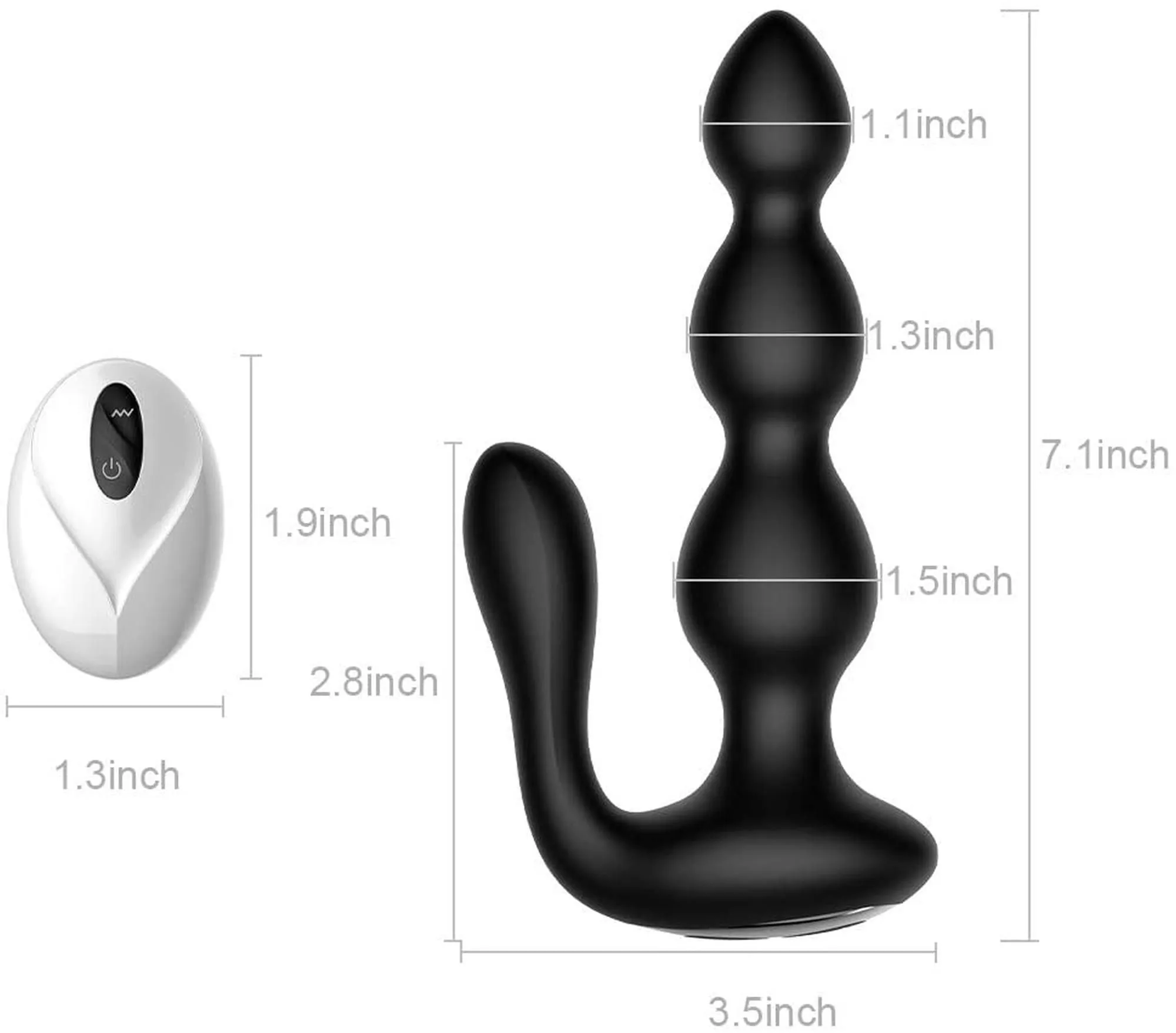 BOYS of TOYS B-Series Cute Anal Beads, чорний — фото 11