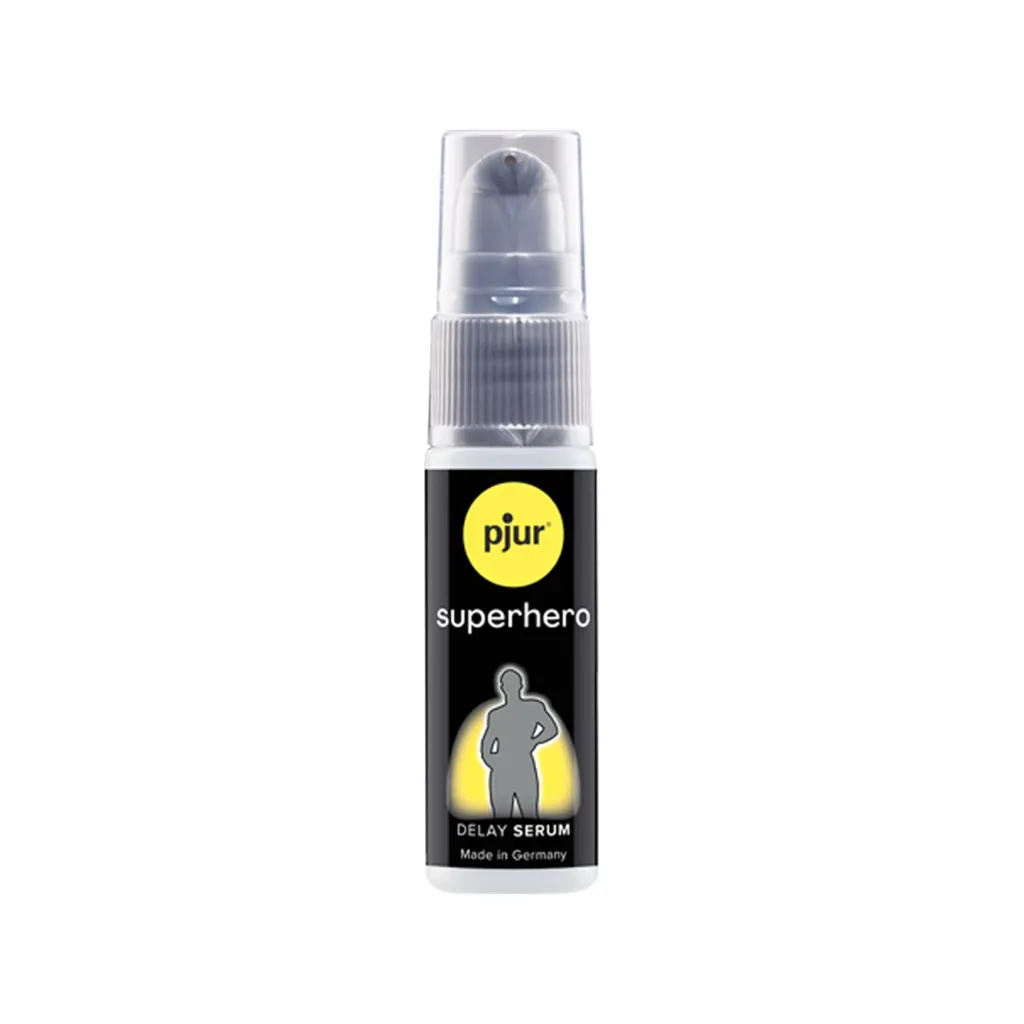 Флакон сироватки-пролонгатора pjur Superhero Delay Serum з дозатором