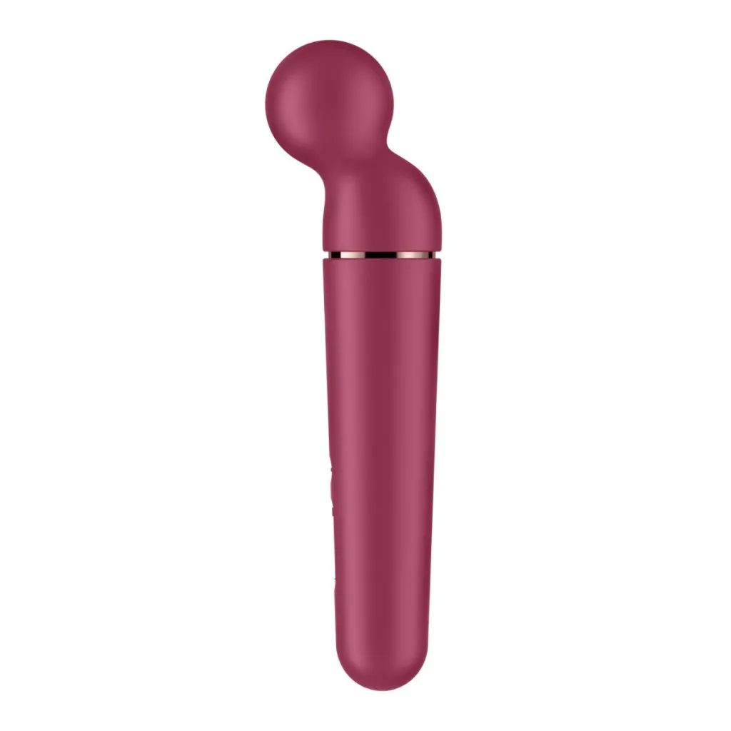Вібромасажер-мікрофон Satisfyer Planet Wand-er з вставкою кольору рожевого золота