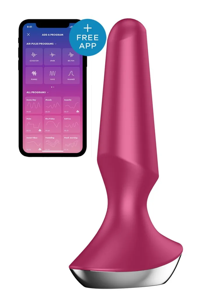 Satisfyer Plug-ilicious 2, малиновий