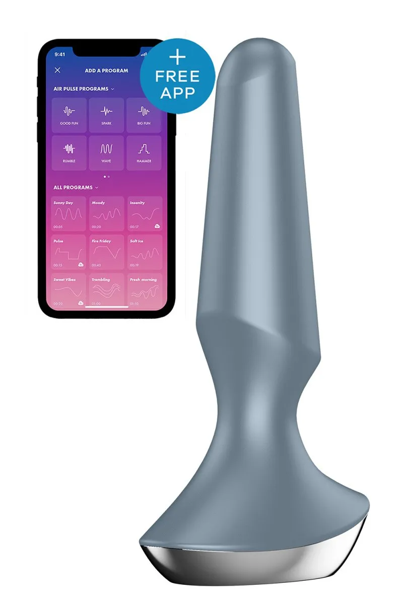 Satisfyer Plug-ilicious 2, сірий