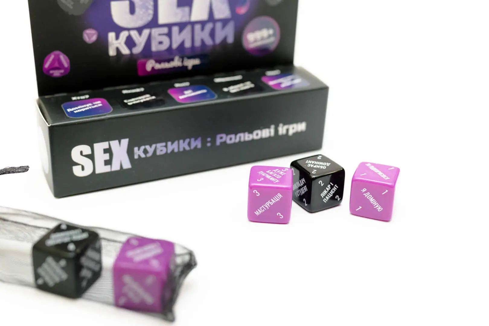 FunGamesShop SEX-кубики «Рольові ігри», різнокольоровий — фото 3