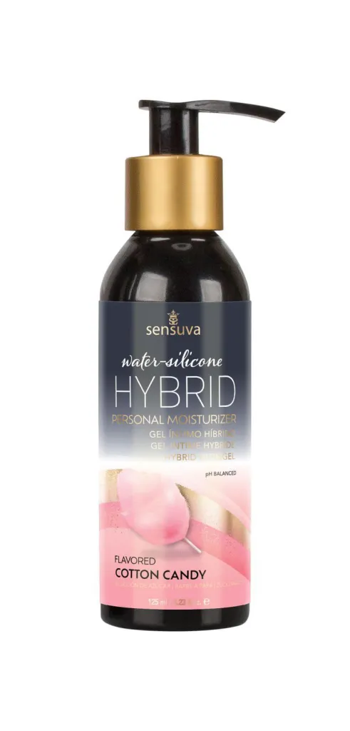 Флакон лубриканту Sensuva Hybrid Cotton Candy з дозатором