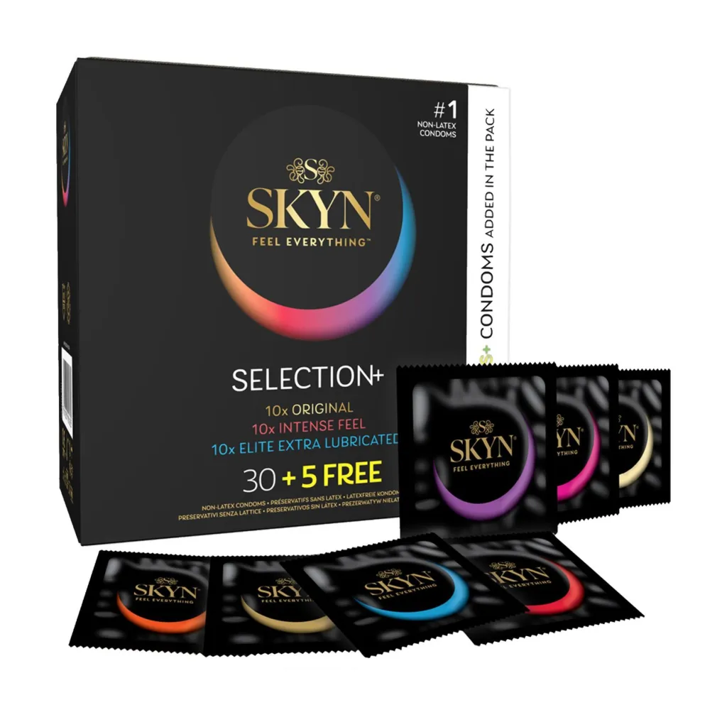 Набір презервативів Skyn Selection з трьома видами упаковок
