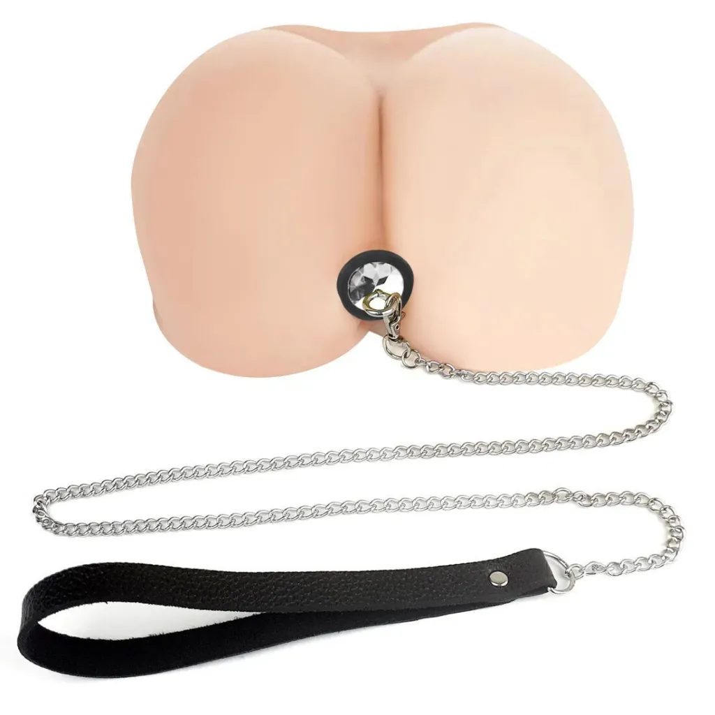 Art of Sex Anal Plug with Leash S, чорний — фото 4