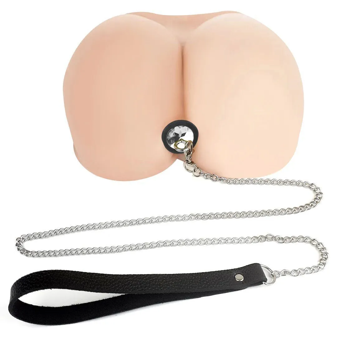 Art of Sex Anal Plug with Leash S, чорний — фото 4
