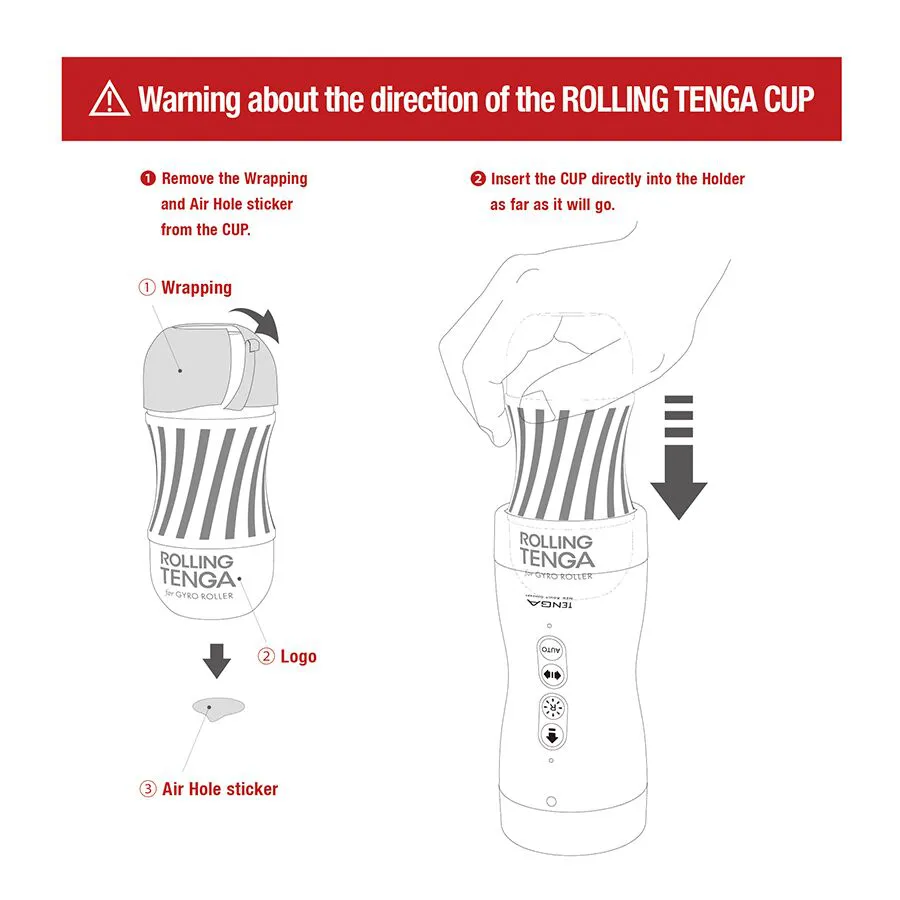Tenga Vacuum Gyro Roller, чорний — фото 6